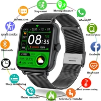lige men smart watch 1 69inch sport pedometer smartwatch men women heart rate monitor bluetooth call ecg watches for ios android