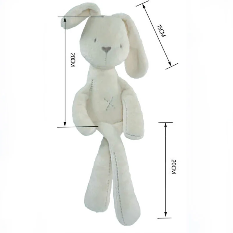 

Pink/White 40cm Baby Rabbit Sleeping Comfort Doll Plush Toys Smooth Obedient Calm Attract Kids Attention Foster Kidscuriosity