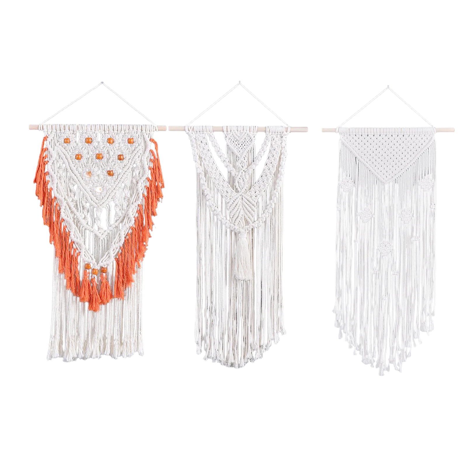 

Macrame Tapestry Wall Boho Decor Knitting Apartment Bohemia 40x80cm Backdrop