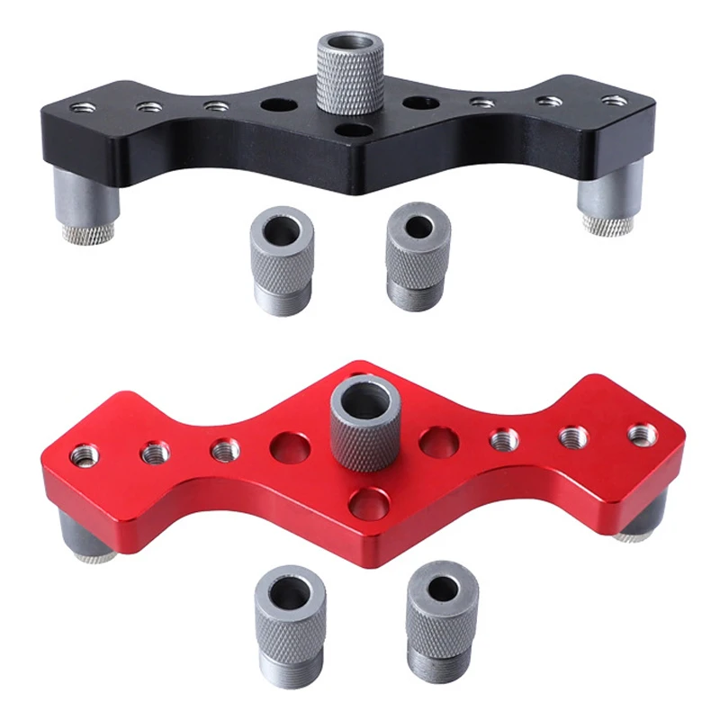 

6 8 10mm Vertical Pocket Hole Jig Self Centering Dowel Jig Drill Guide Adjustable Locator Hole Puncher Tools