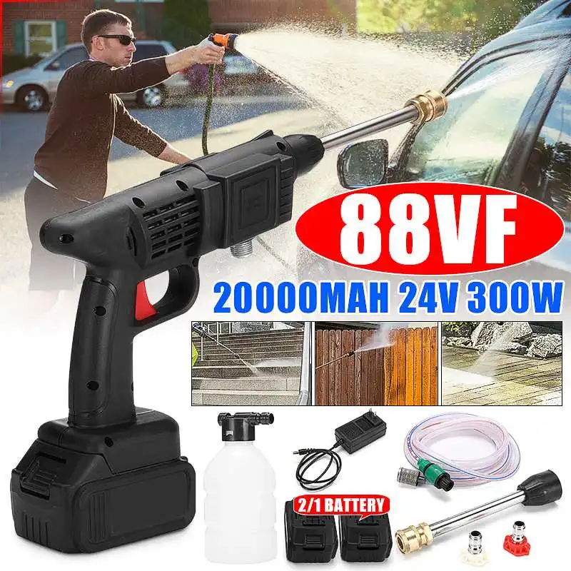 

20000mah Wireless High Pressure Car Wash Water Gun Portable High Pressure Washer Foam Generator for Makita Battery