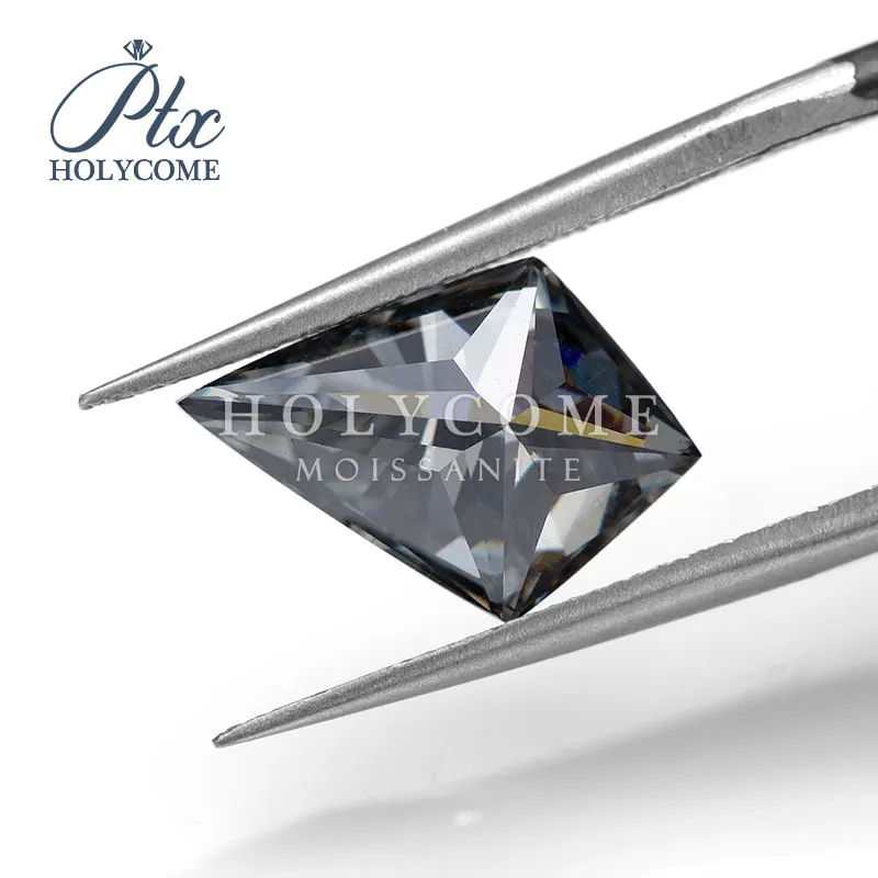 

5x8mm2020 hot sale GRA Kite cut gray moissanite diamond for jewelry making loose moissanite supplier factory supply wholesale