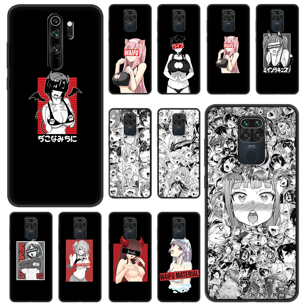 

Anime Hentai ​Sexy Mang Girl For Xiaomi Redmi Note 9S 9 8 7 10 Pro 8T 9C 9A 8A K40 Soft Silicone Phone Case Black Cover Coque