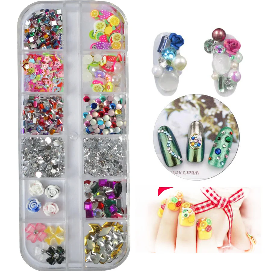 Украшения для ногтей аксессуары драгоценные камни блестки акриловый