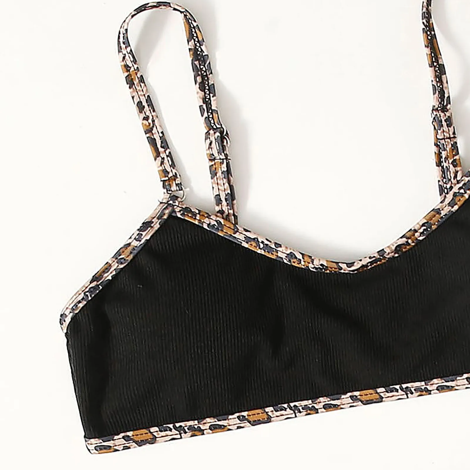 Женские Купальники 2 шт. комплект бикини с пуш ап топ подкладкой и высокой талией