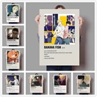 Банановая рыба плакат, японское аниме, Картина на холсте, современное настенное искусство, картины, домашний декор для гостиной, мальчика, спальни