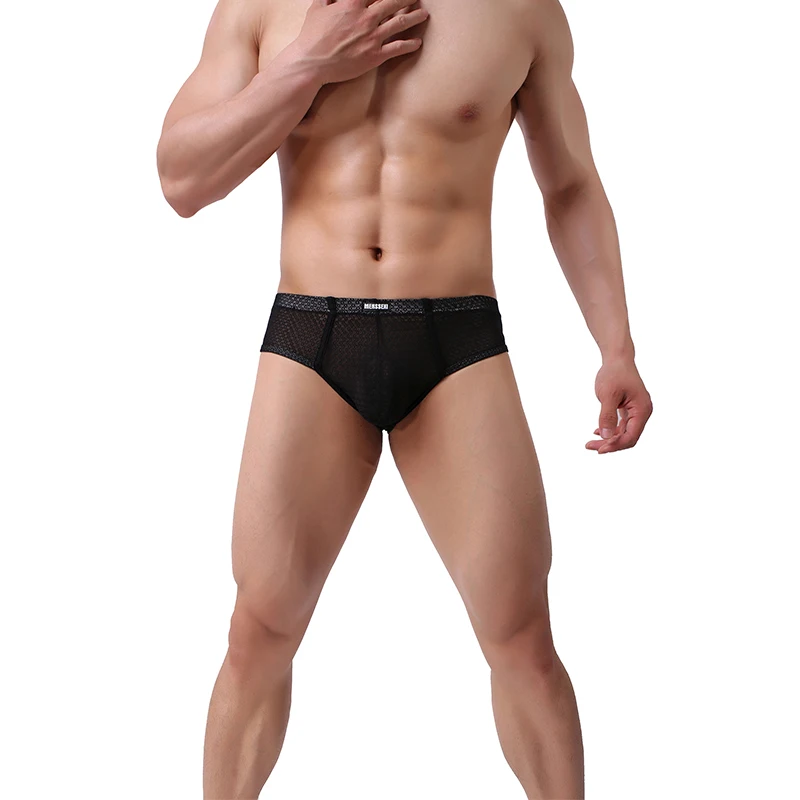 Трусы боксеры мужские сетчатые дышащие мягкие удобные пикантные бесшовное