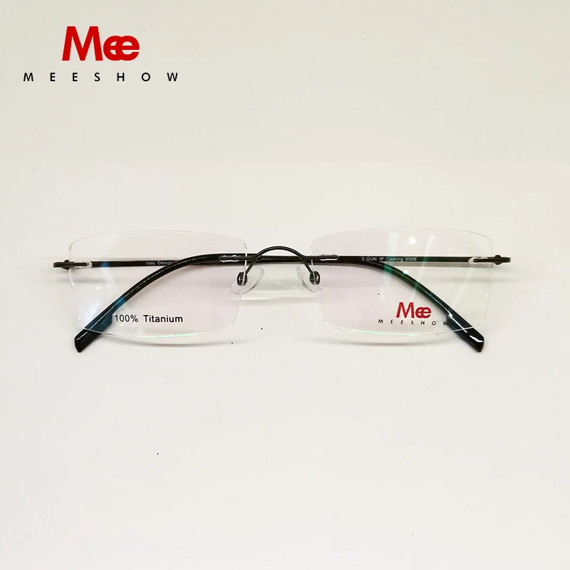 Очки без оправы Meeshow брендовые дизайнерские очки из 100% чистого титана оправа с
