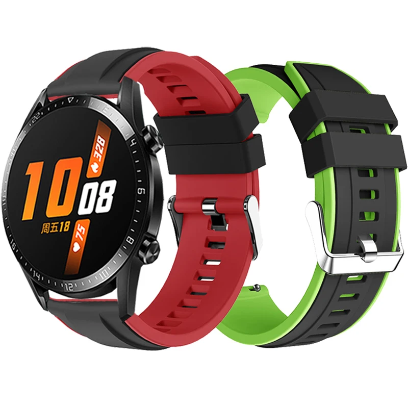 

Ремешок силиконовый для смарт-часов Huawei Watch GT2 46 мм/GT Active, сменный Браслет для Samsung Galaxy Watch 46 мм, 22 мм