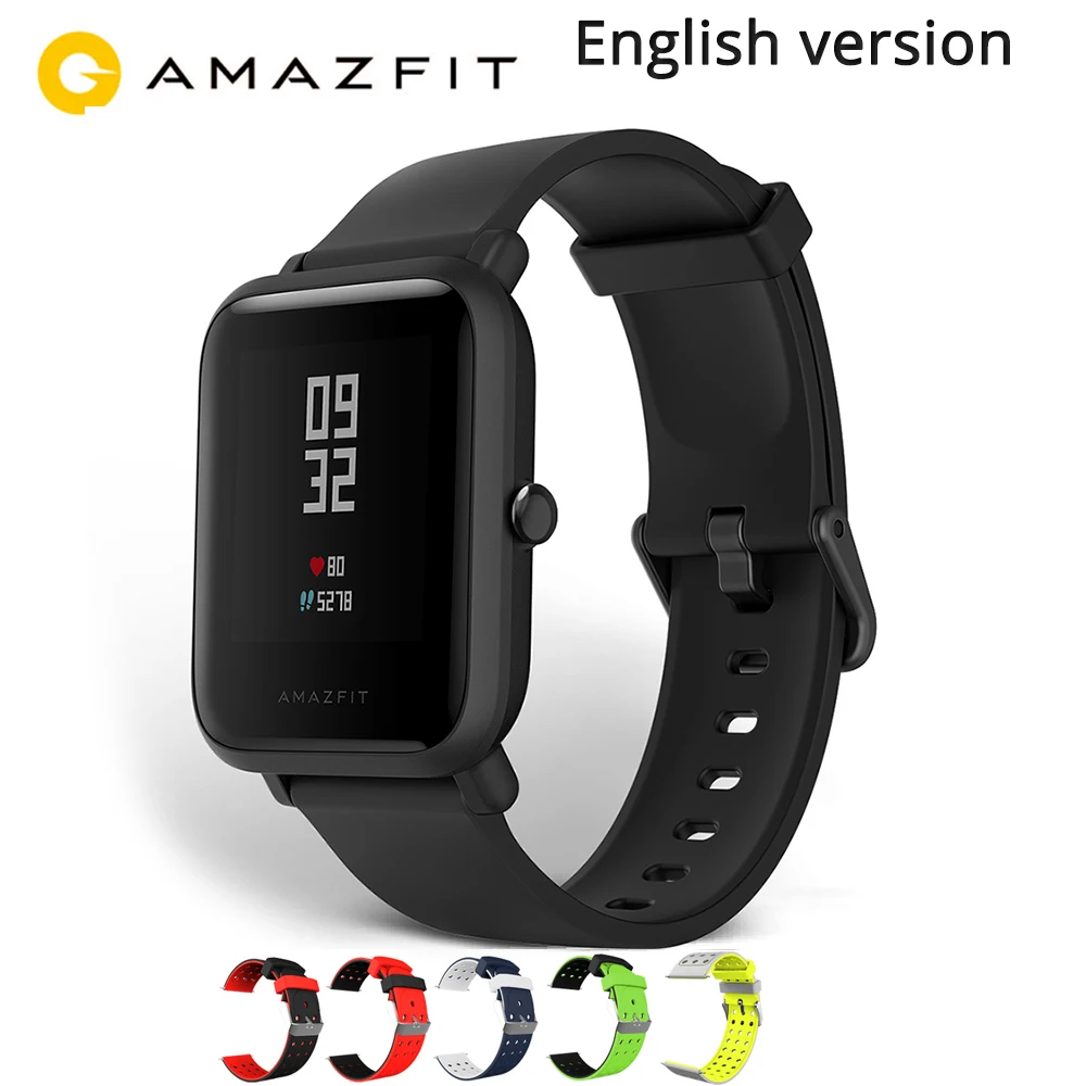 Английская версия Amazfit Bip Lite умные часы Huami Amazfit Bip LITE Мужские часы 45 дней Срок службы батареи 3ATM водонепроницаемые часы