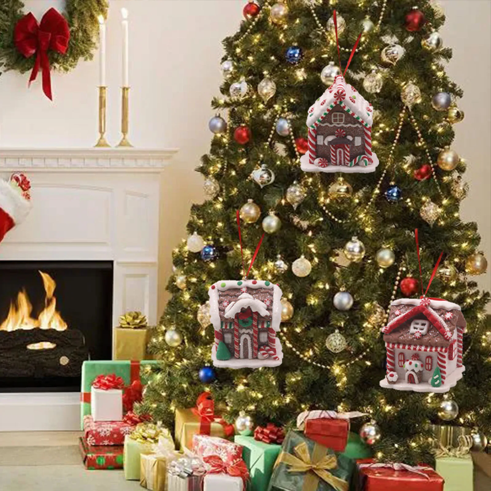 

Подвеска в виде рождественской елки, Аксессуары для праздника, подвески для хлеба из новой смолы, прочное праздничное украшение для дома в в...