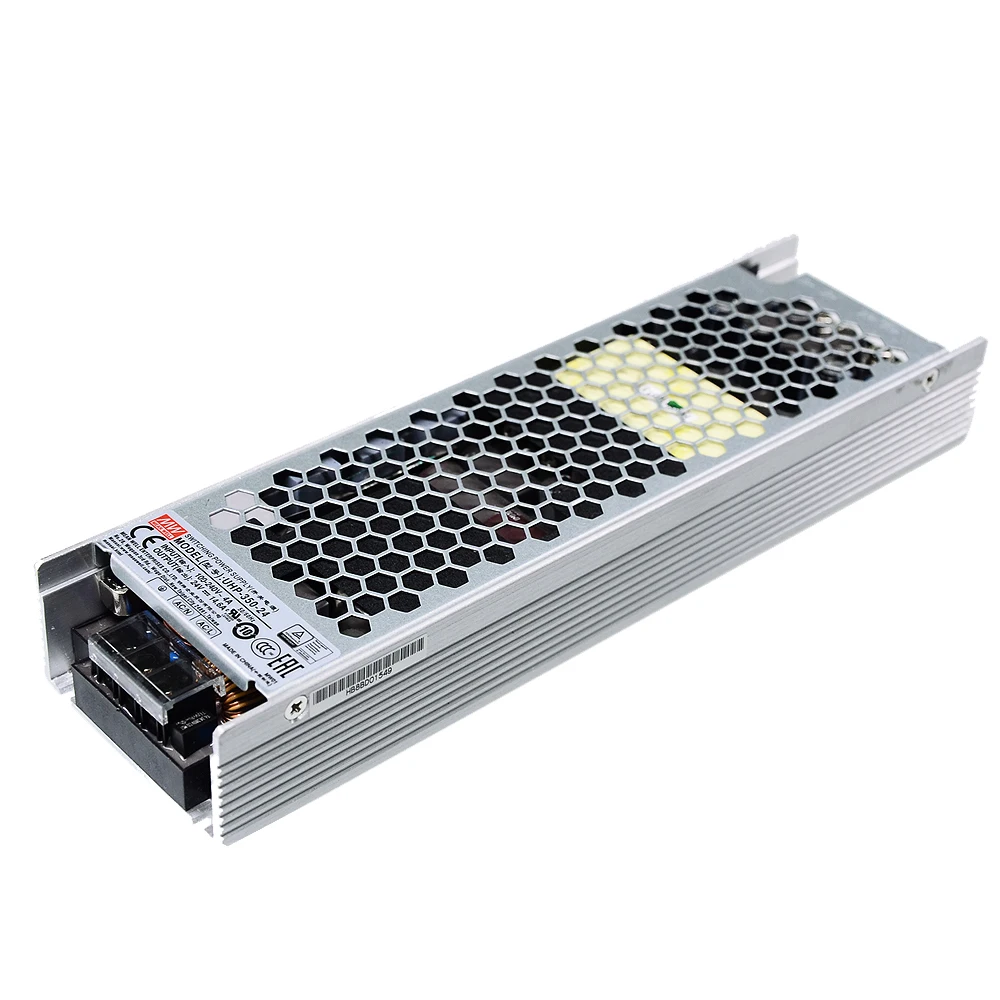 w tipo Magro com Fonte de Alimentação de Comutação Original Médio Meanwell 24 v – 14.6a Design Fanless 350 Pfc Bem Uhp-350-24