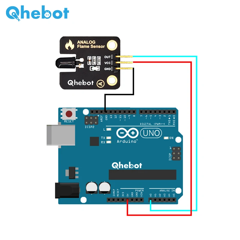 

Analog Flame Sensor Module Fire Source Detection Alarm
