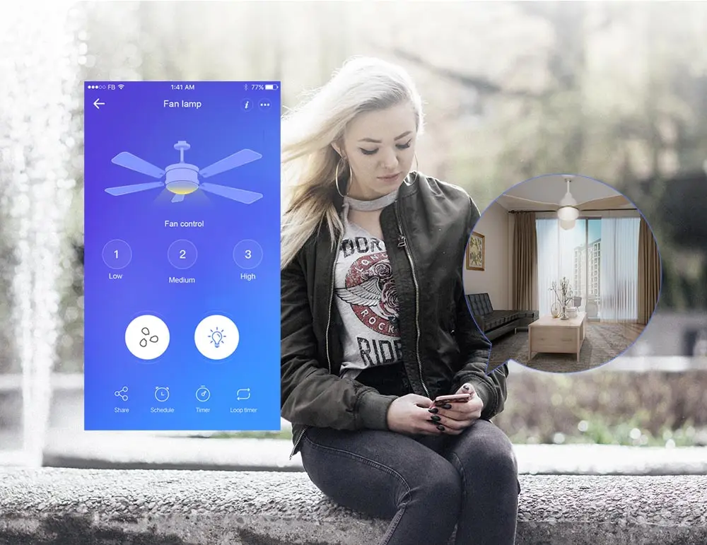 SONOFF iFan03 умный переключатель вентилятора преобразование вентилятора в Wi-Fi умное Управление регулировка скорости вентилятора потолочный вентилятор и светильник поддержка RM433