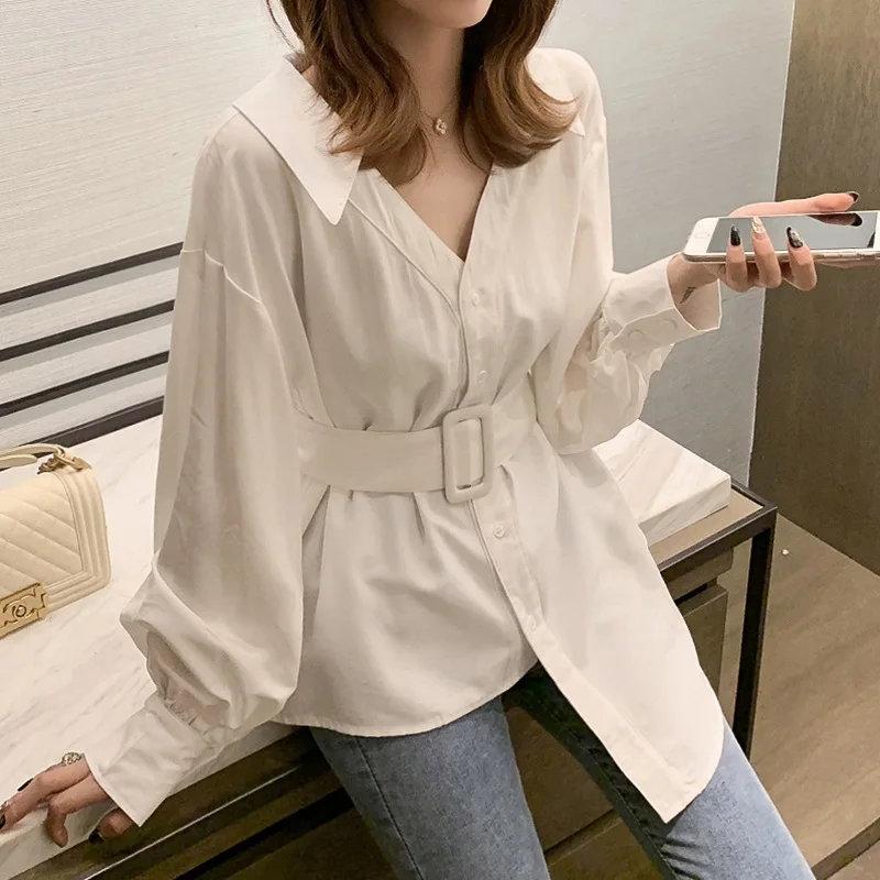 

XUXI Women Shirt Long Sleeve 2021 Spring Autumn New Women Clothing Design-Sense Minority Top Light Ripe Shirt E947