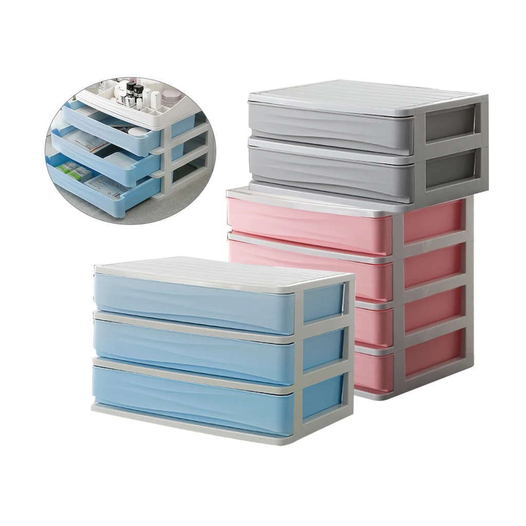 Органайзер для туалетного столика пластиковый косметический ящик контейнер