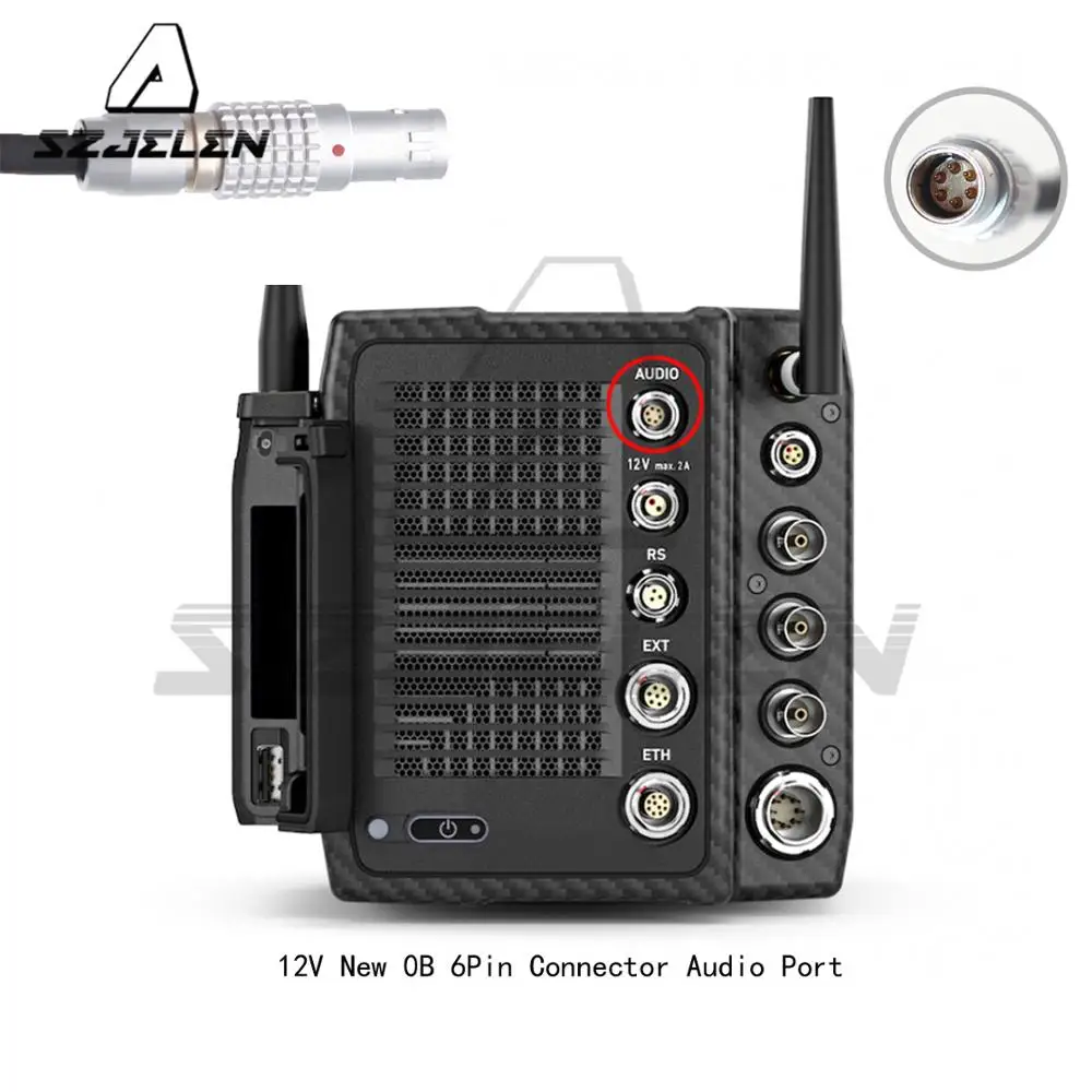Alexa Mini LF аудио линия, 0B 6Pin штекер аудио порт кабель(12 В двойной трек линии в) для камеры ARRI Alexa Mini LF