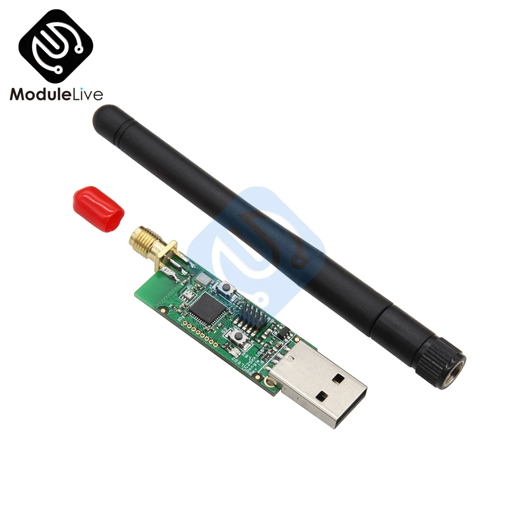 CC2531 With Antenna BLE 4,0 CC2540 CC2531 Zigbee Sniffer беспроводная Wifi плата Bluetooth ключ USB программист модуль загрузчика с внешней антенной - Цвет: CC2531 With Antenna