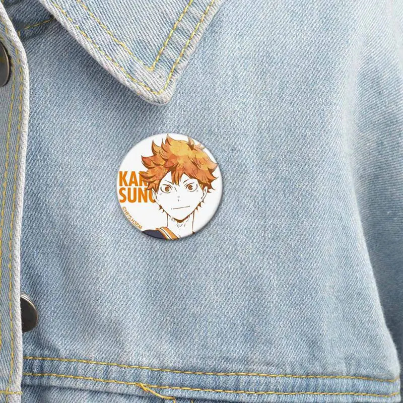 Haikyuu! Брошь-значок Хината шойо Значки для косплея аниме-волейбол мальчиков
