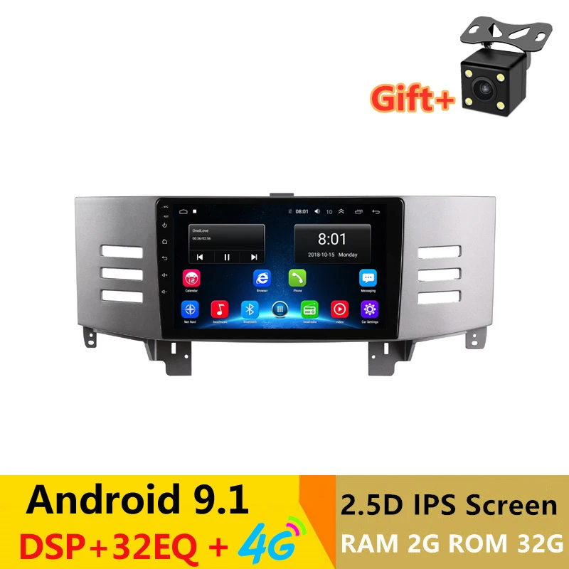 9 &quot2.5D IPS Android 1 автомобильный DVD мультимедийный плеер GPS для Toyota Reiz Mark x 2007 2008 2009