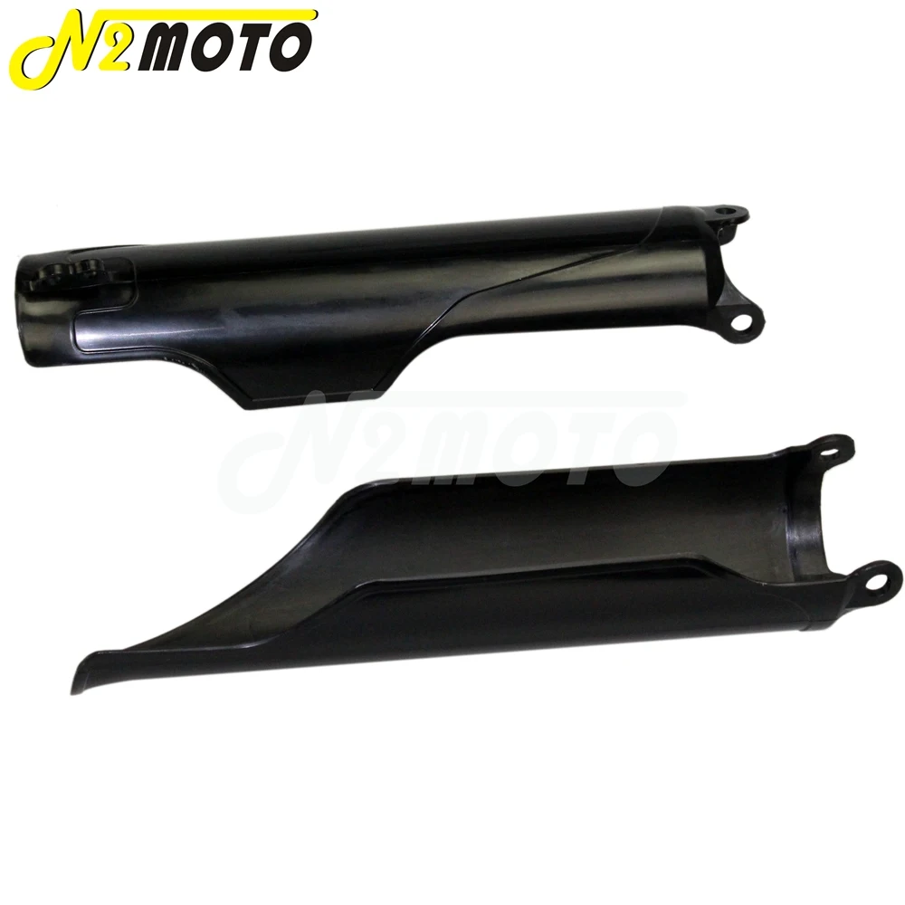 Черные защитные чехлы на переднюю вилку накладки вилки для Honda CR125 CR250 CR500 CRF250R CRF450R