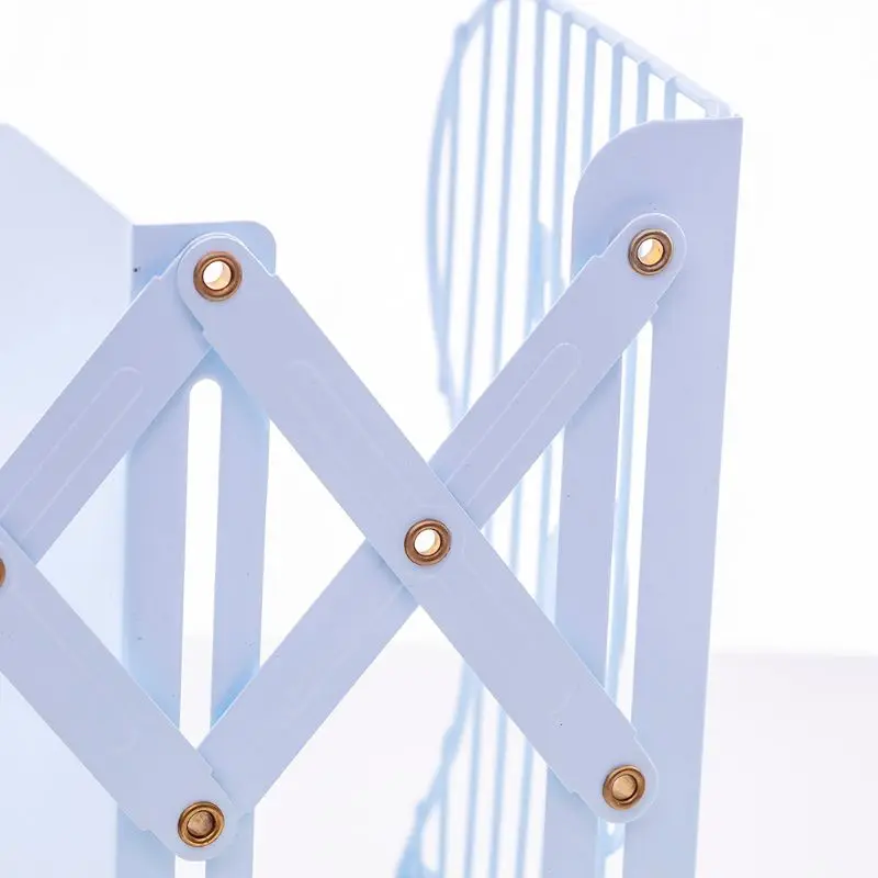 

Note Metal Retractable Bookends Support Stand Holder Shelf Bookrack Organizer