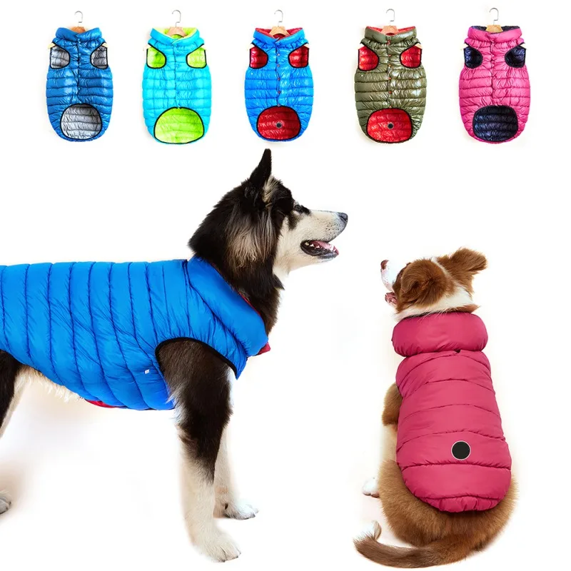 

Warm Pet Vest Clothing Reversible Pet Dog Down Jacket for Small Medium Large Dogs Winter Pet Puppy Coat Dog Clothes S-5XL