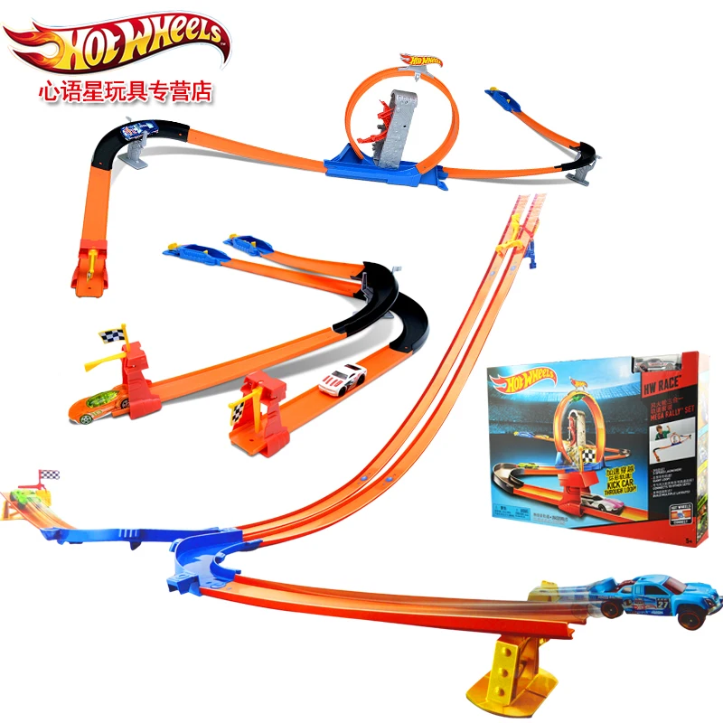 Hotwheels ECL 3 in 1 аксессуары для треков модель автомобиля поезд дети пластиковые