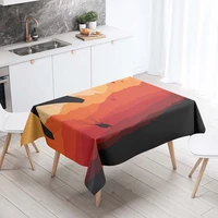 tableclothes on rectangular table 3d printing paraglider pattern table cloth decor for home and kitchen