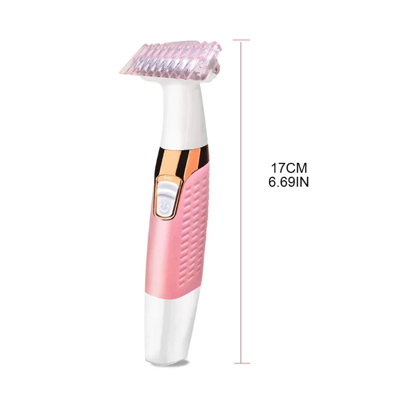 

Portable Handheld Shaver 4 Pcs Trimming Combs USB Rechargeable Wet/Dry Use Showerproof Portable Shaver for Whole Body