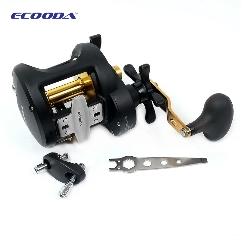 Катушка рыболовная ECOODA EOM 50R/L для морской лодки тяговое усилие 13 кг джиггинга