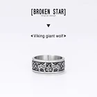 Классическое гладкое мужское кольцо с изображением волка, Простые Модные круглые украшения из нержавеющей стали символ викингов, старинные украшения для вечерние НКИ, юбилея