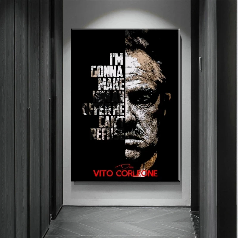 Портрет фигуры крестного отца Тупака Шакура мотивационные постеры Современные