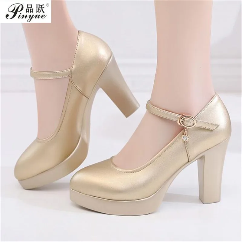 

Женские туфли-лодочки на платформе, свадебные туфли на высоком каблуке, серебристые, золотистые туфли-лодочки, большой размер 32-43, для весны ...