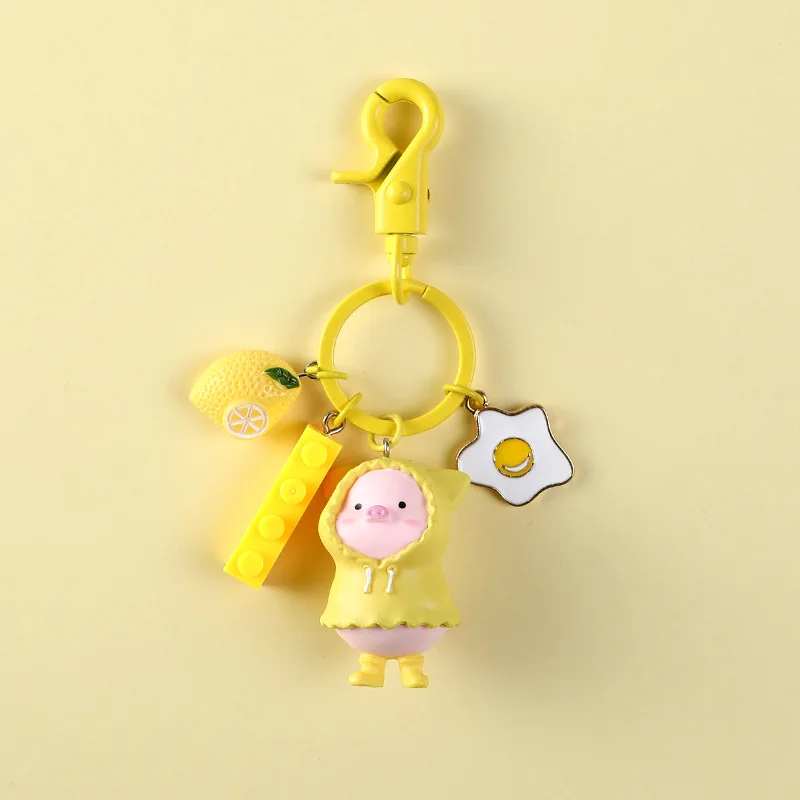 2020 новый милый мультяшный детский Свинья животных брелок для ключей женские