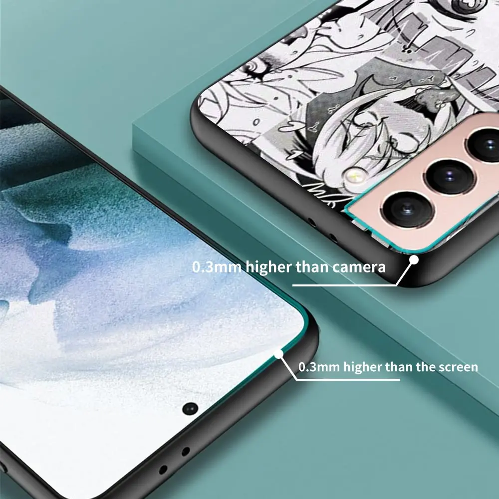 

Cell Phone Case For Samsung Galaxy S20 FE S21 ultra S10 S9 Plus S10e S10lite Cover Caso Anime girl cartoon japan cute faces