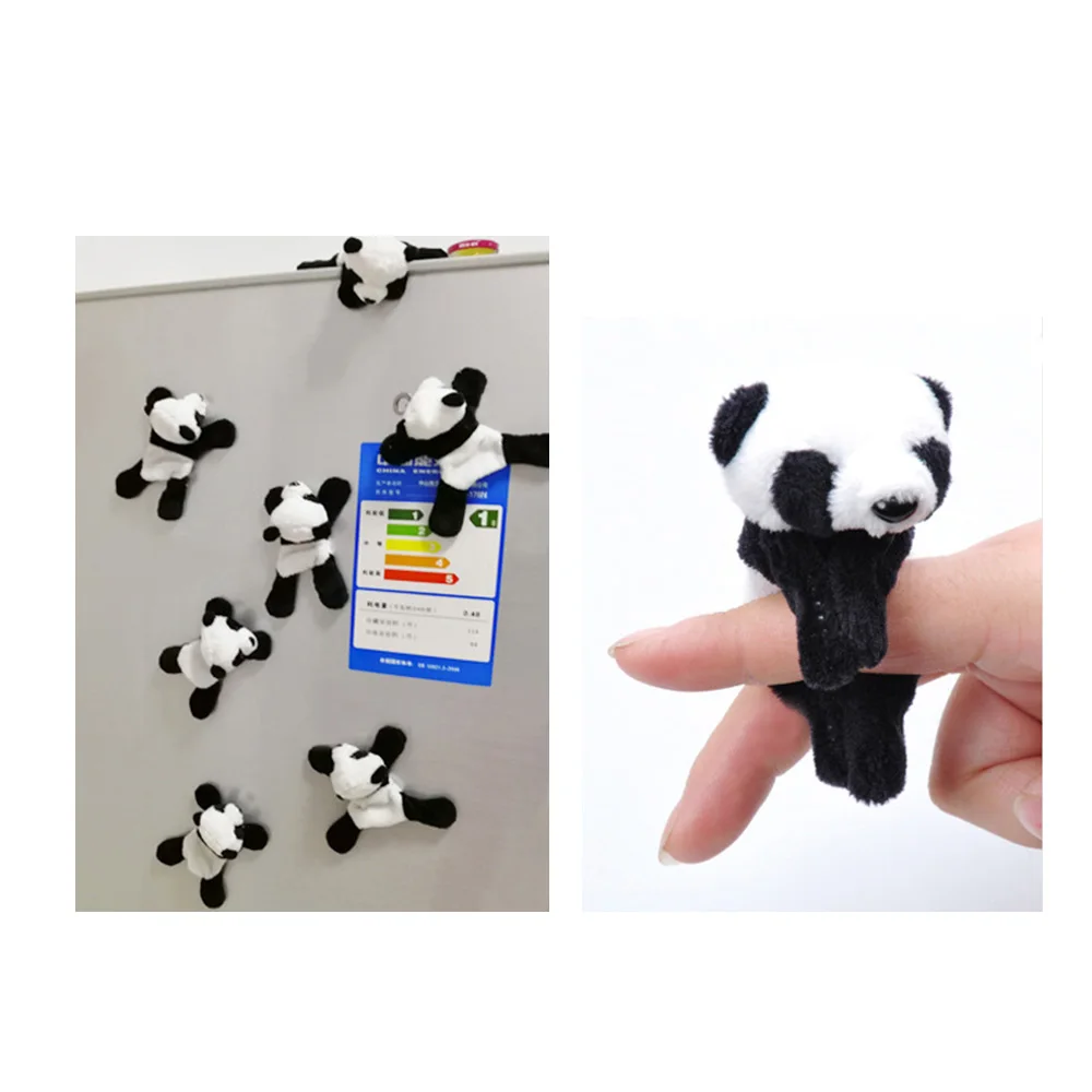 Милый плюшевый магнит на холодильник в виде панды стикер фото доска объявлений