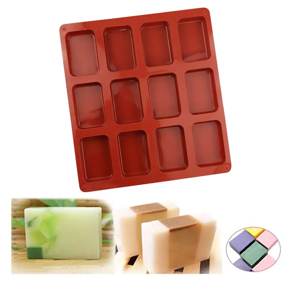 

Mini DIY Cake Decorating Bread Pan Kitchen Bakeware 12 Cavity Cake Moulds Baking Mold Silicone Brownie Pan Mousse Making Mould