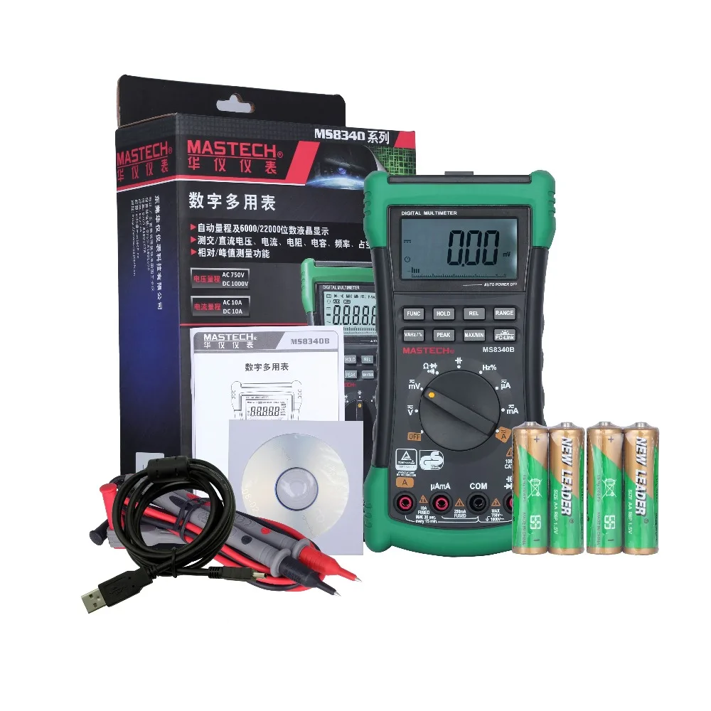 Цифровой Мультиметр MASTECH MS8340B измеритель емкости частоты и USB-интерфейса - купить