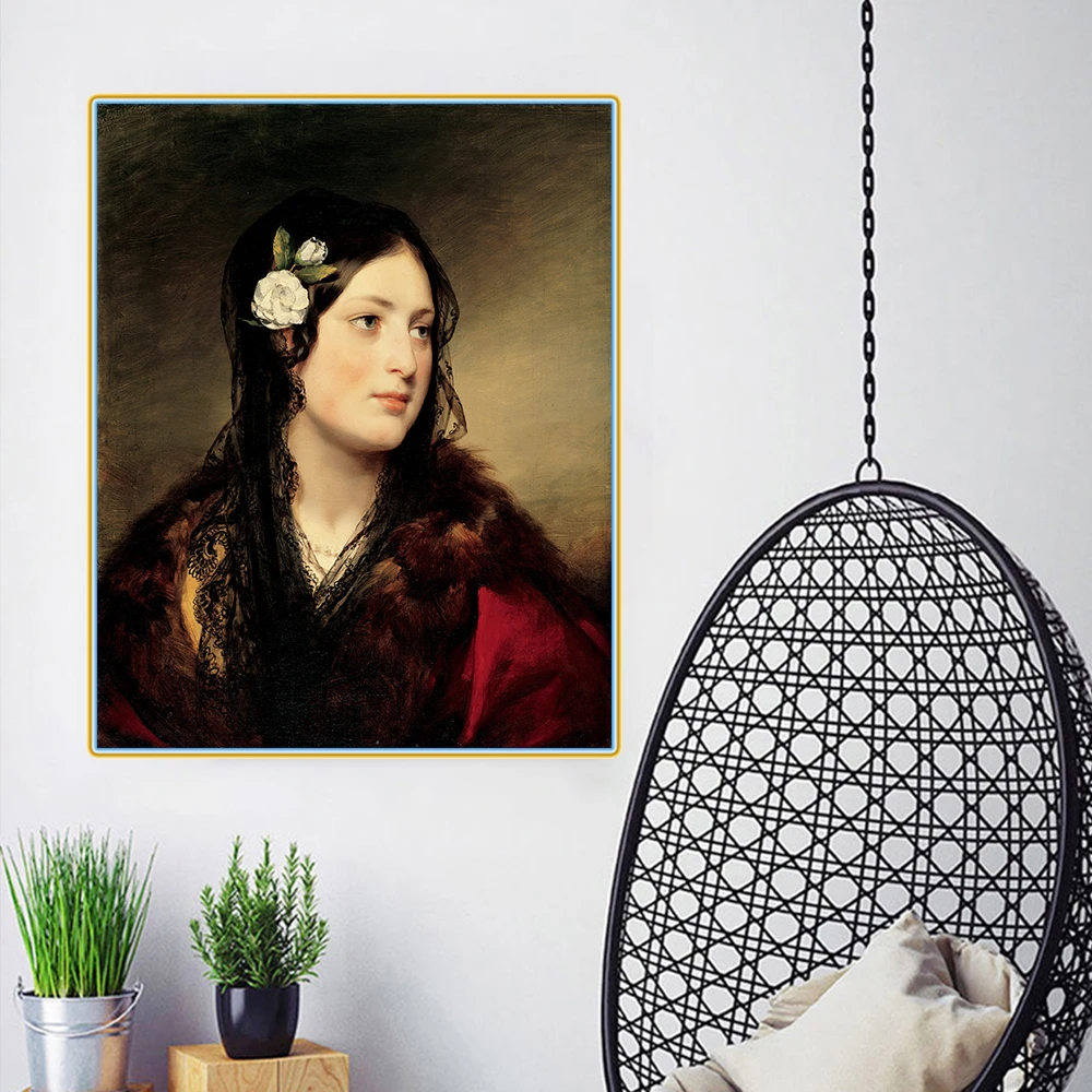 Citon Фридрих вон Амерлин 》 портрет Элиса кройзбера живопись на холсте масляная