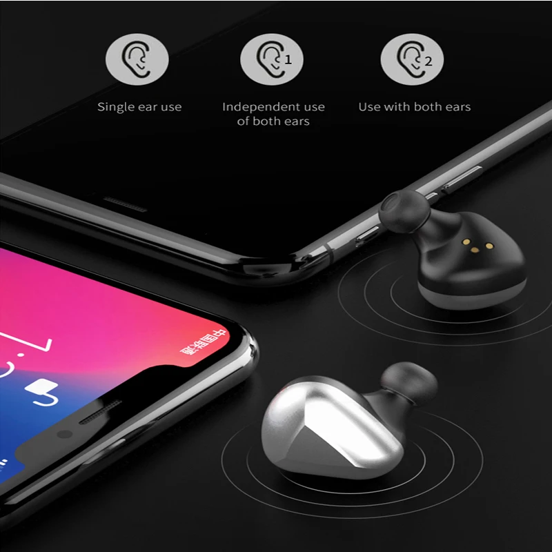 OTTWN T50 беспроводные Bluetooth наушники с сенсорным Bluetooth Handsfree control Bass стерео шумоподавлением наушники с шумоподавлением с зарядным устройством