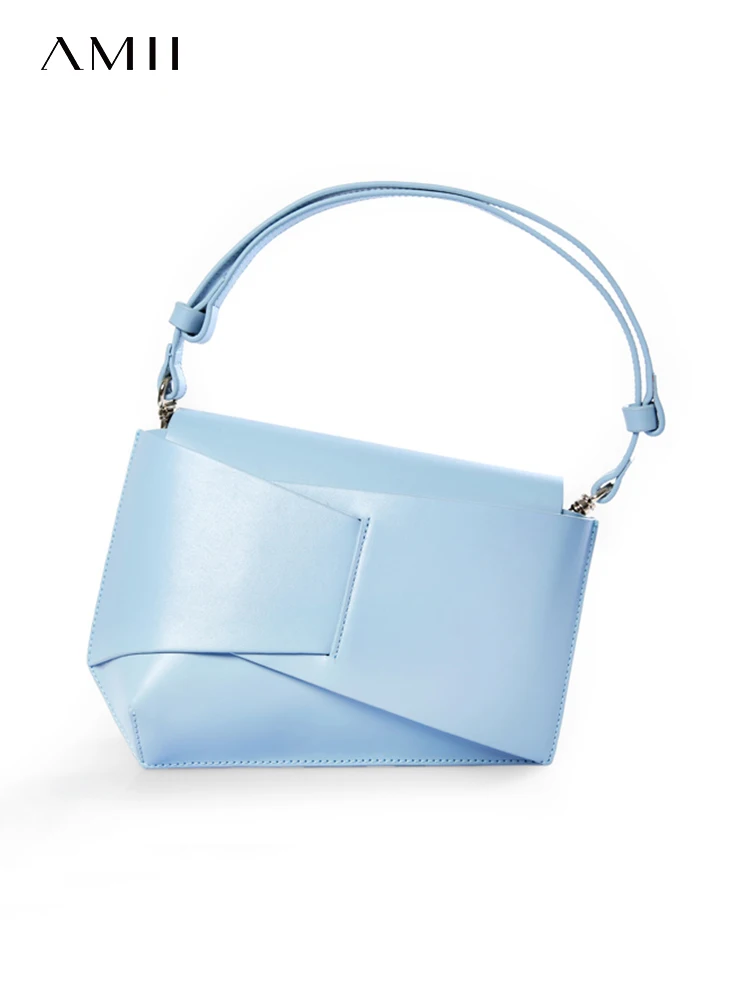 

Amii Minimalism Women Bags Fashion Irregular Leather Shoulder Bags For Women Office Lady Leather Bag 11777000