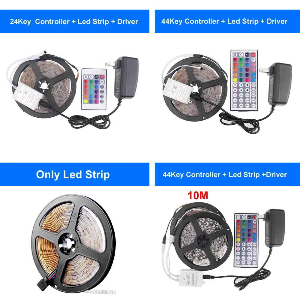 Гибкая светильник аемая Светодиодная лента 5 м 10 60 светодиодов/м 2835 Smd Rgb
