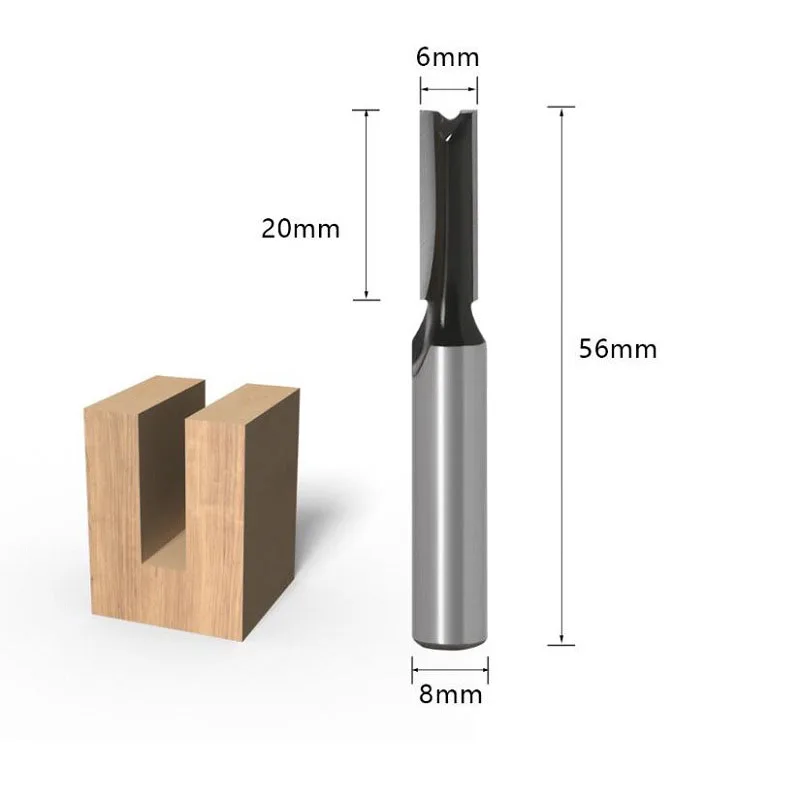 1pc 8mm Shank Trimmer Ceaning Flush Trim Wood Router Bit Straight End Milll Chamfer Milling Cutters For Woodworking Tools |