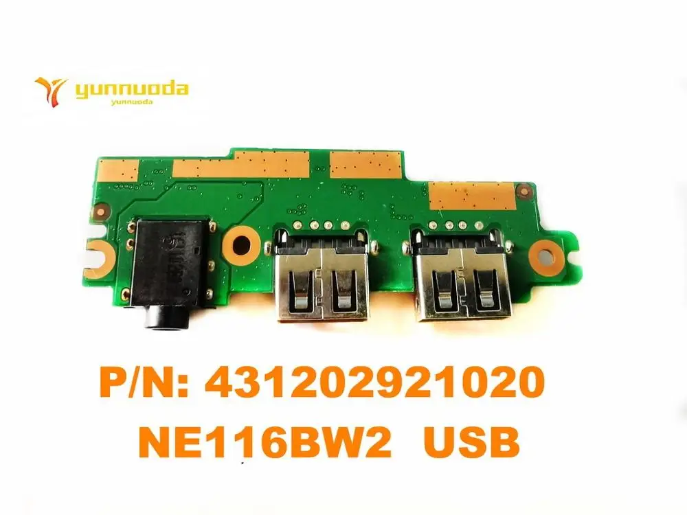 Оригинальный аудиоразъем для Lenovo ideapad 110 USB плата PN 431202921020 NE116BW2 испытано хорошее