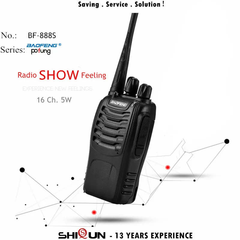 1PC or 2PCS Baofeng BF-888S Walkie Talkie 888s UHF 5W 400-470MHz BF888s BF 888S H777 Cheap Two Way Radio with USB Charger H-777