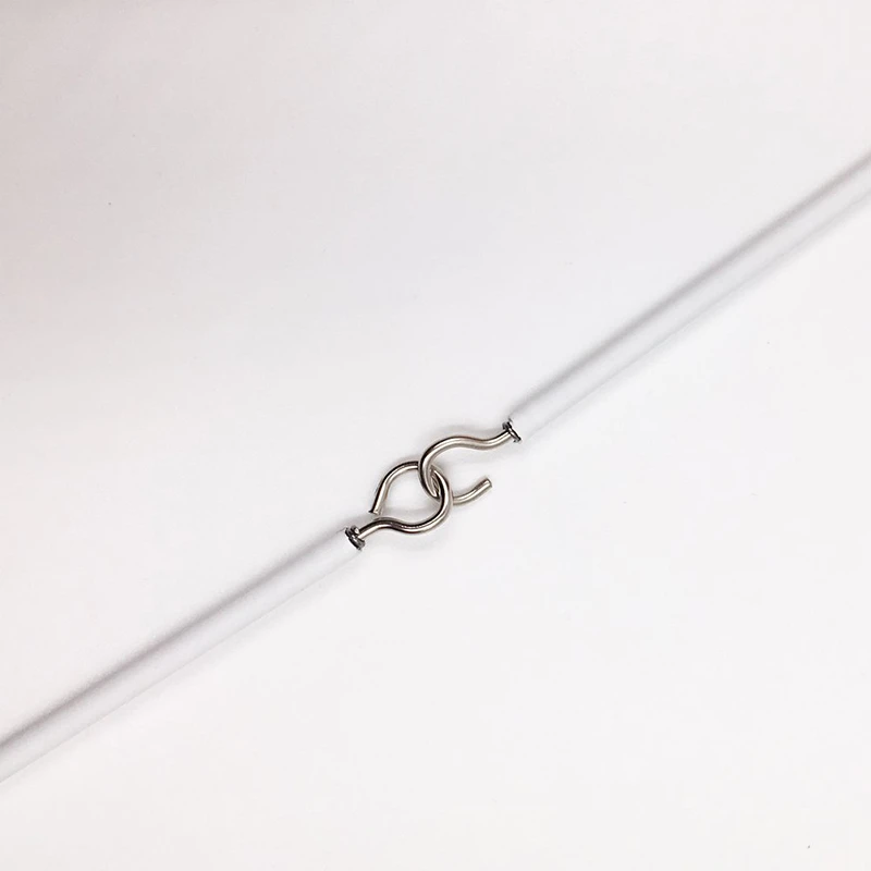 Веревка для штор различные характеристики ПВХ белая пружина с пластиковым