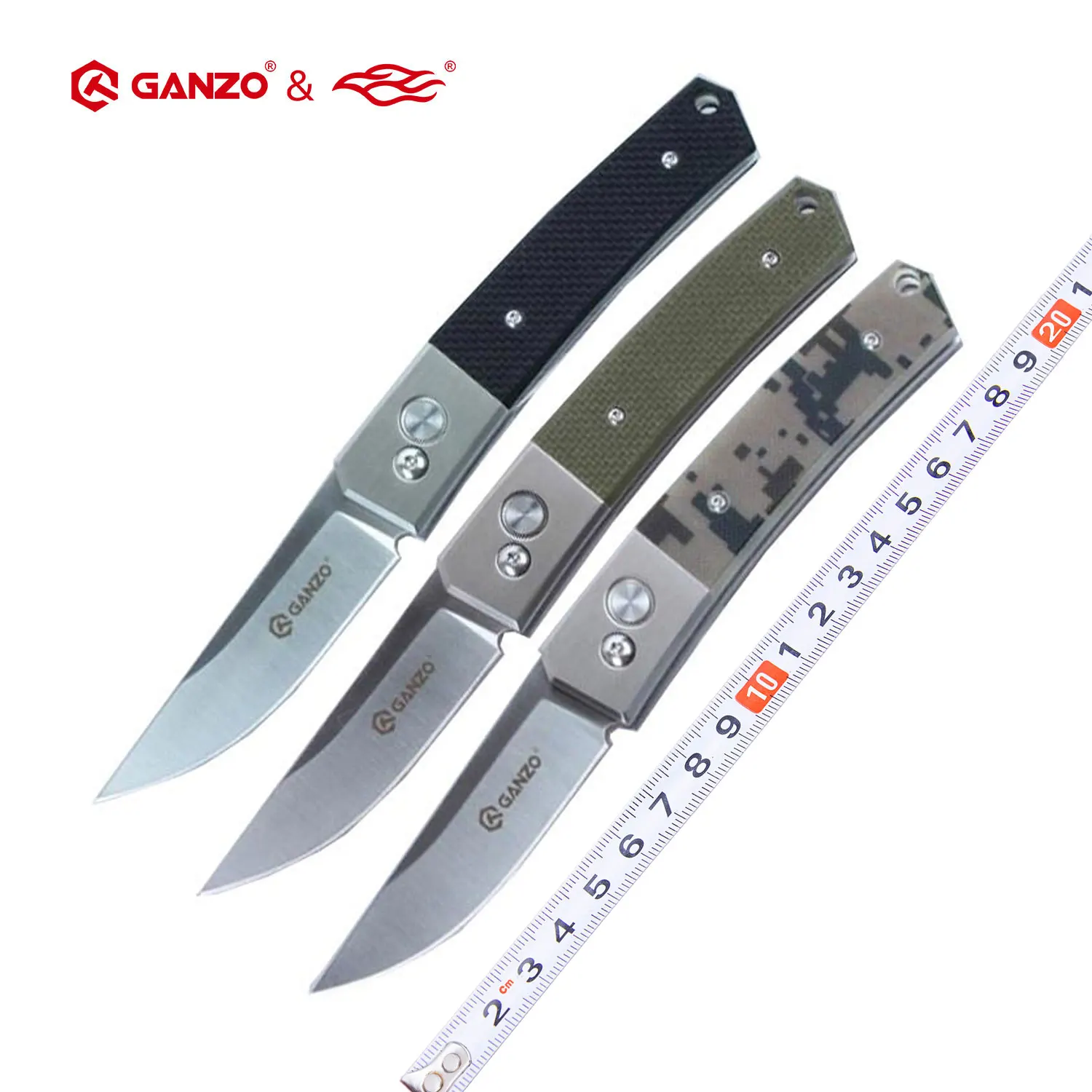 Складной нож Ganzo FireBird G7361 тактический карманный клинок из стали 440с рукоятка G10 для