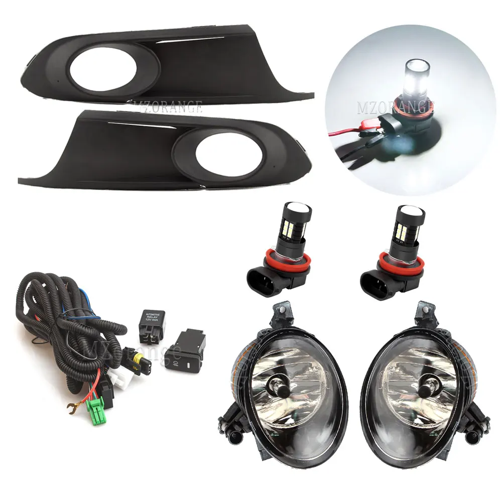 

Противотуманные фары светодиодные для VW Jetta 6 A6 MK6 2011 2012 2013 2014 Фара переднего бампера Противотуманная фара Крышка гриль Безель Рамка Проволока аксессуары