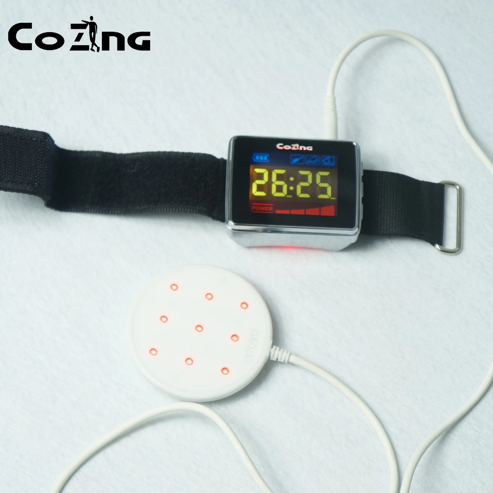 

LLLT Cold Laser Therapy Watch Device Unit Tinnitus Otitis Rhinitis Pharyngitis Pain Relief Blood Circulation